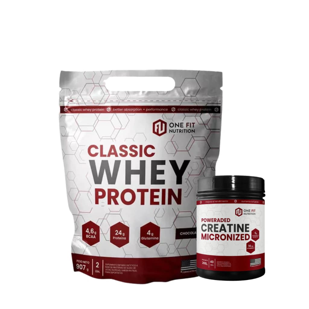 Combo One Fit Whey protein + Creatina 200g 40servs